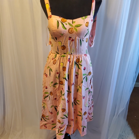 LC Lauren Conrad Dresses & Skirts - Lauren Conrad fruit pattern corset dress